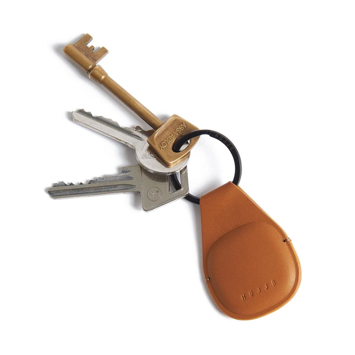 Apple Airtag Mujjo Airtag Leather Keychain - Light Tan - 15-15014