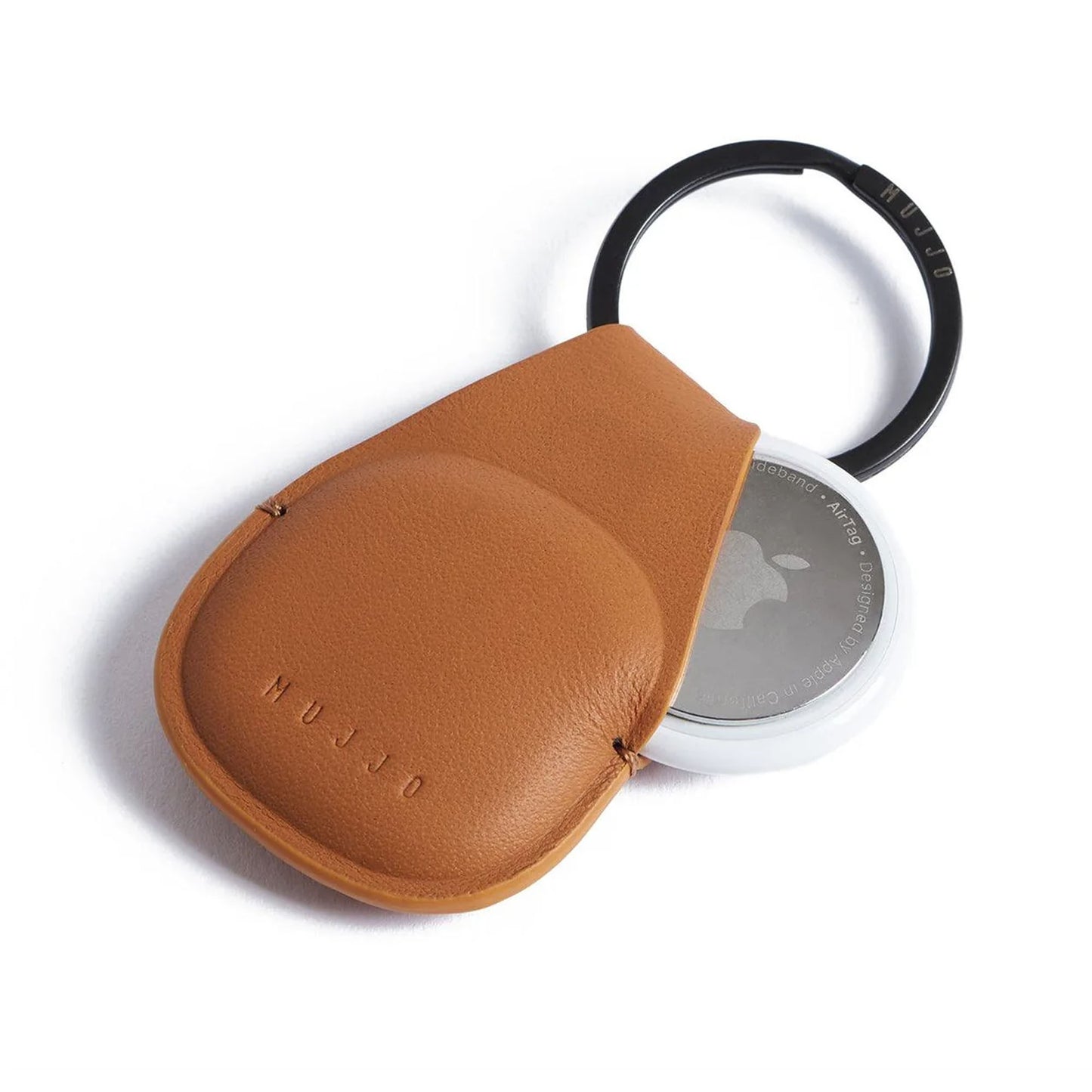 Apple Airtag Mujjo Airtag Leather Keychain - Light Tan - 15-15014
