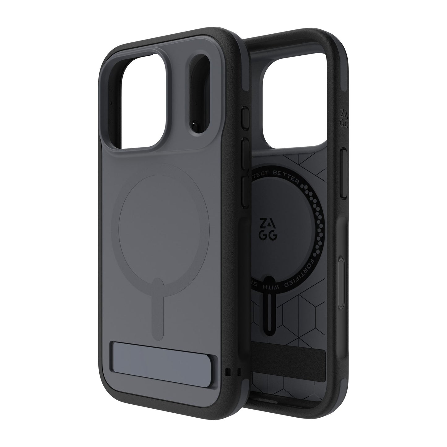 iPhone 17 Pro ZAGG Graphene Sedona Snap Kickstand Case - Pitch Black - 15-15055