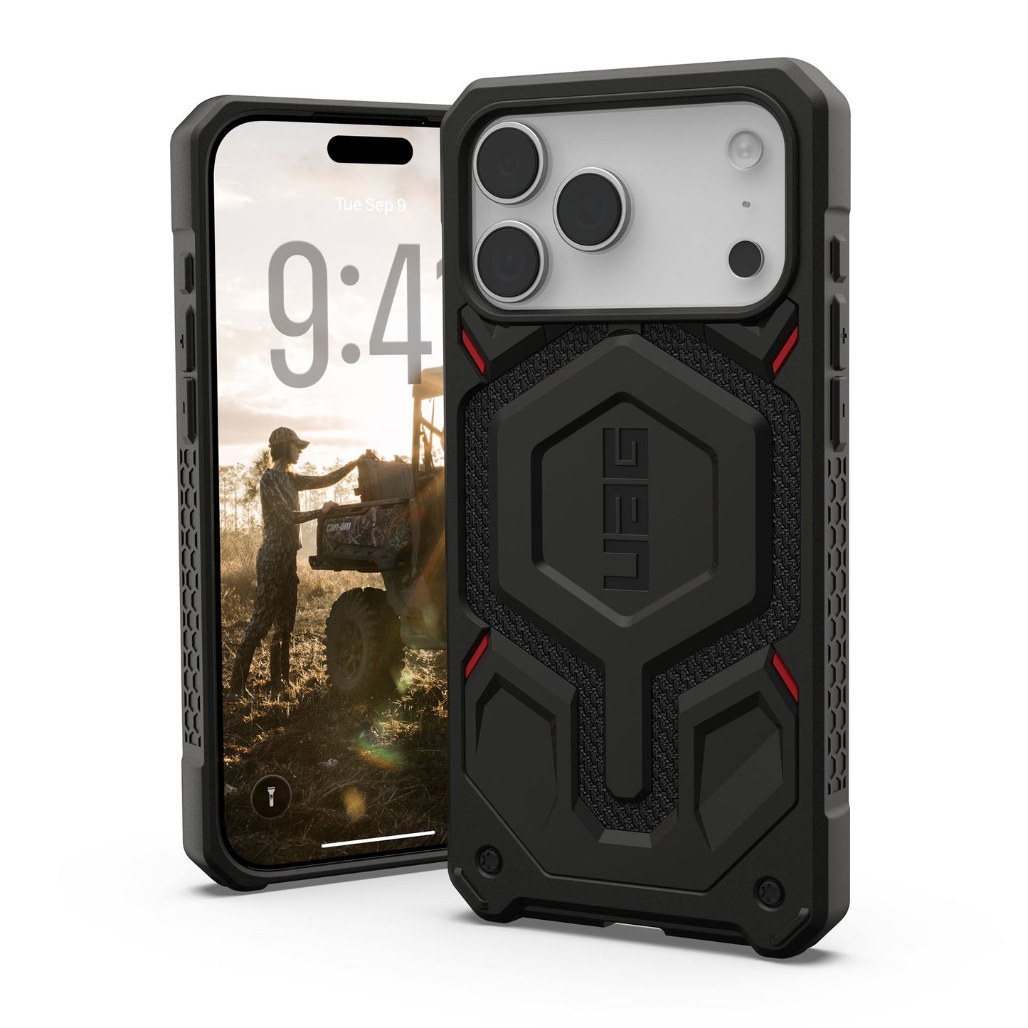 iPhone 17 Pro Max UAG Monarch Pro MagSafe Case - Kevlar Black - 15-15075