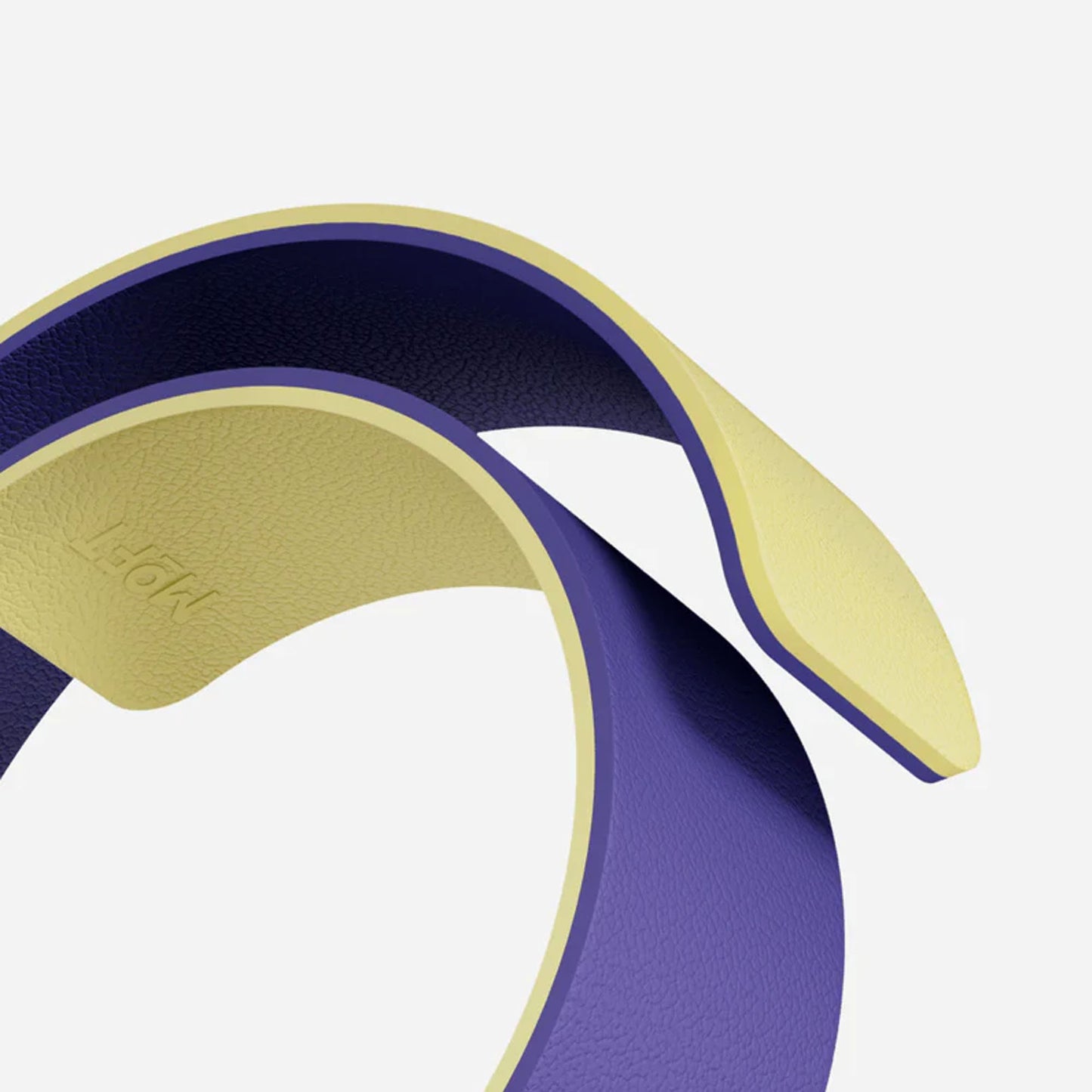 Apple Watch 42mm MOFT Snap Duo Watch Band - Strike Yellow/Poise Purple - 15-15082