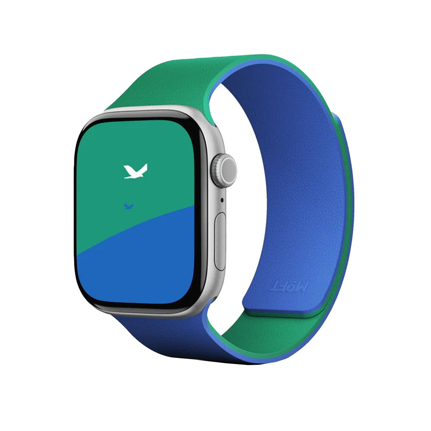 Apple Watch 42mm MOFT Snap Duo Watch Band - Roam Green/Beyond Blue - 15-15083
