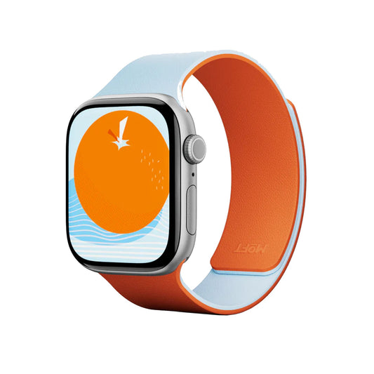 Apple Watch 42mm MOFT Snap Duo Watch Band - Wake Orange/Swell Blue - 15-15084