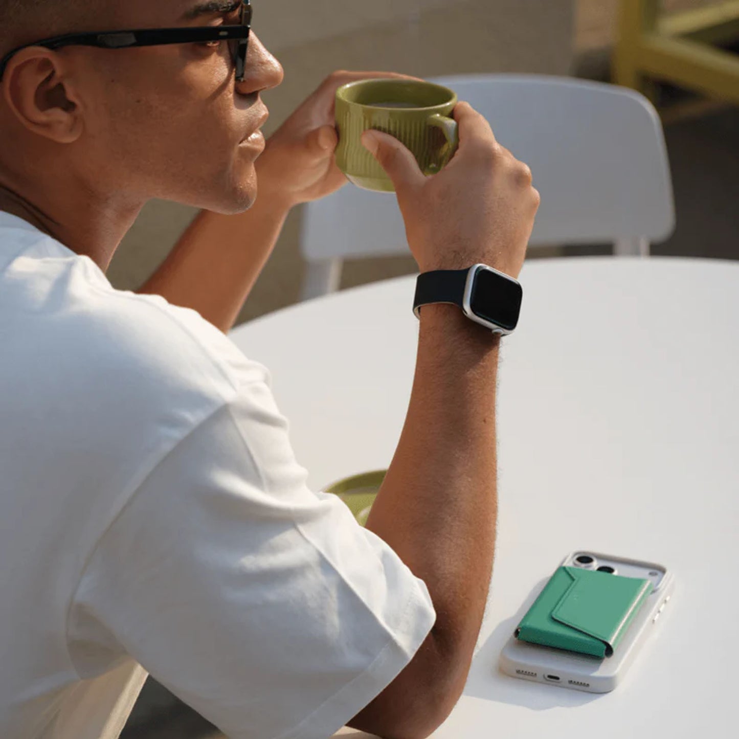 Apple Watch 46mm MOFT Snap Duo Watch Band - Vast Black/Stardust - 15-15085