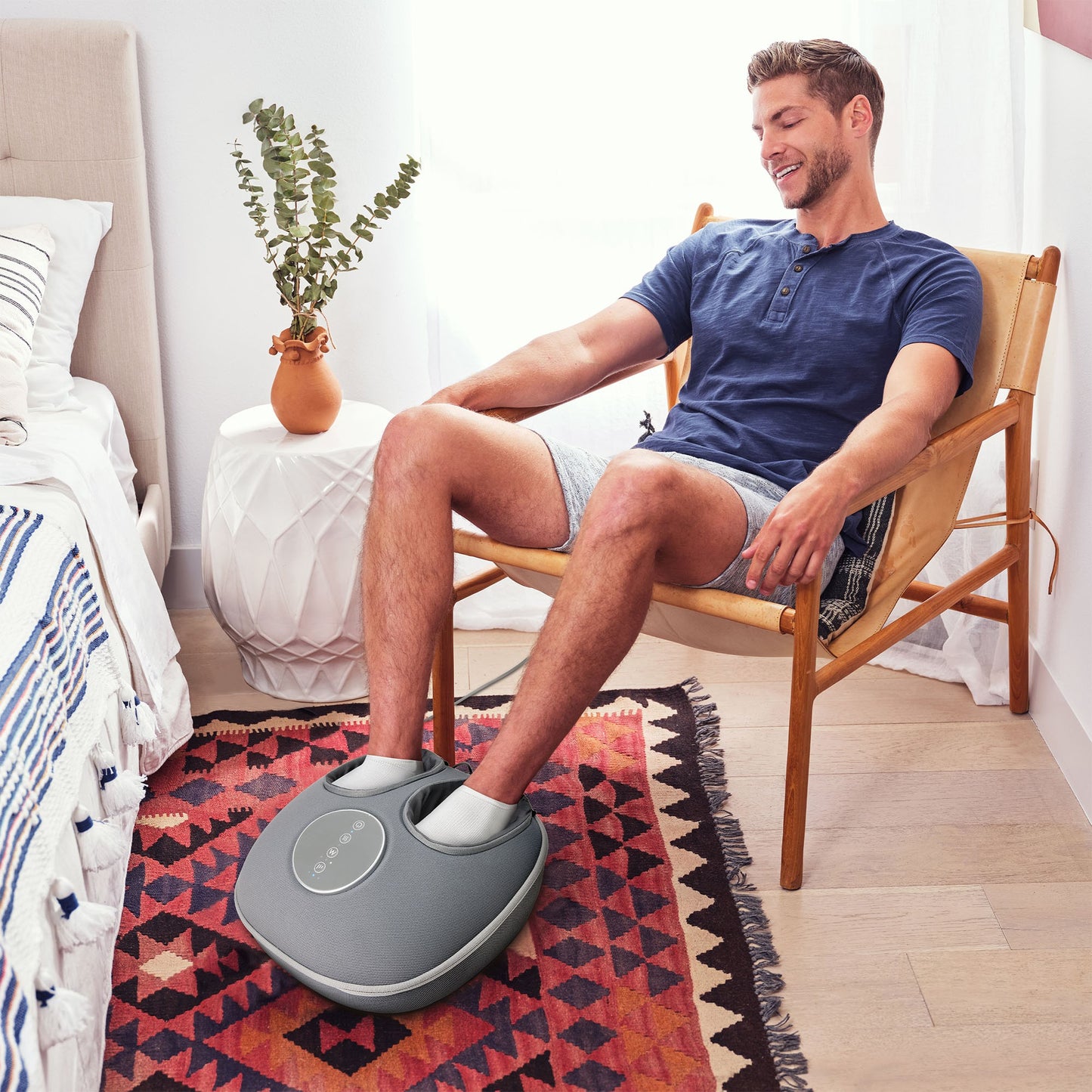 HoMedics Shiatsu & Air Delux Compression Foot Massager with Heat - 15-15114