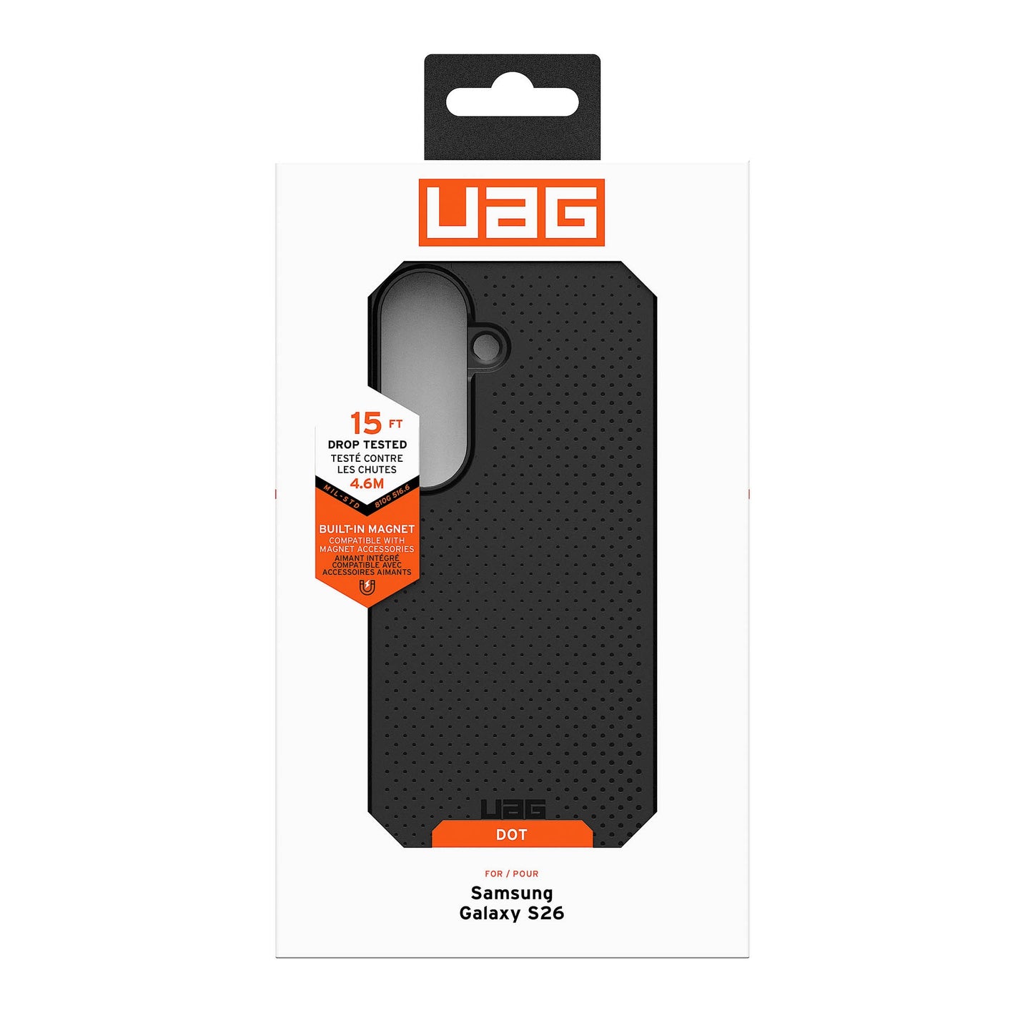 Samsung Galaxy S26 UAG Dot w/Magnet Case - Black - 15-15124