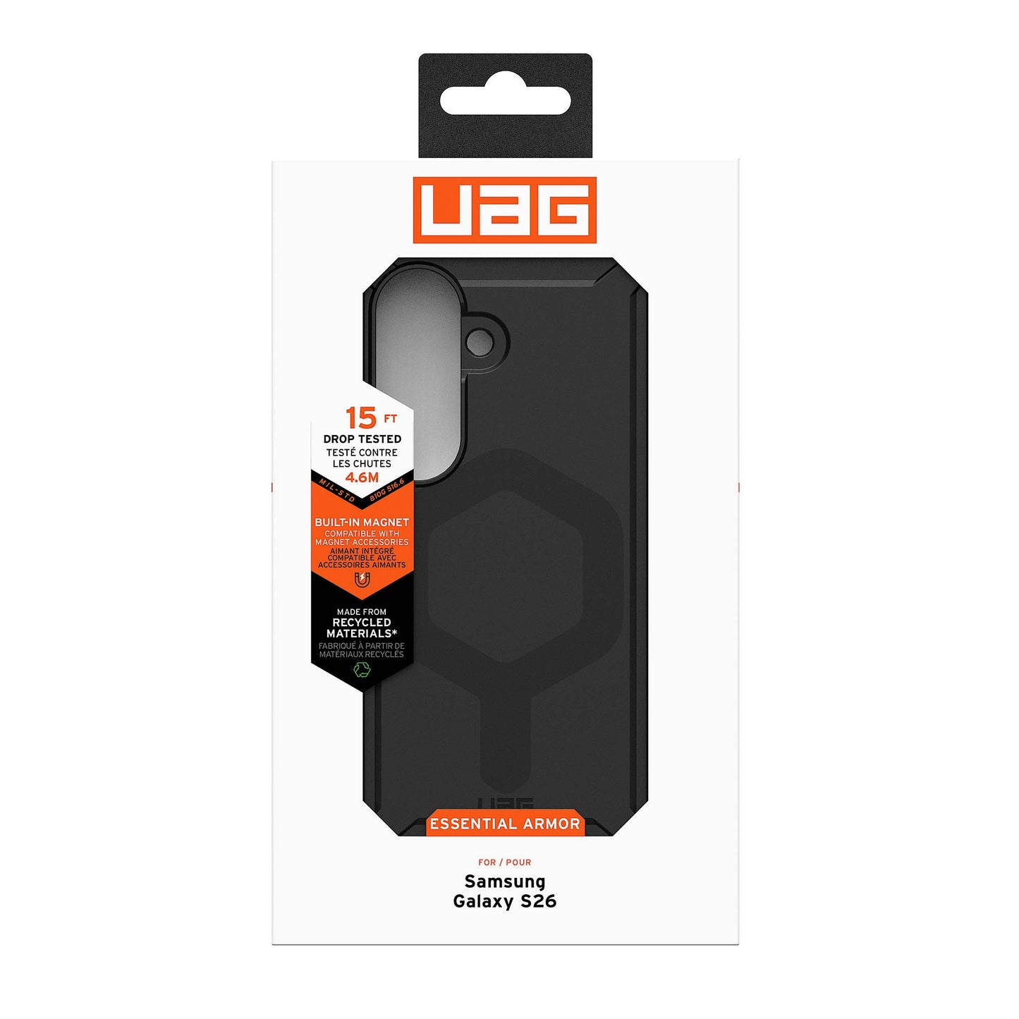 Samsung Galaxy S26 UAG Essential Armor w/Magnet Case - Black - 15-15131