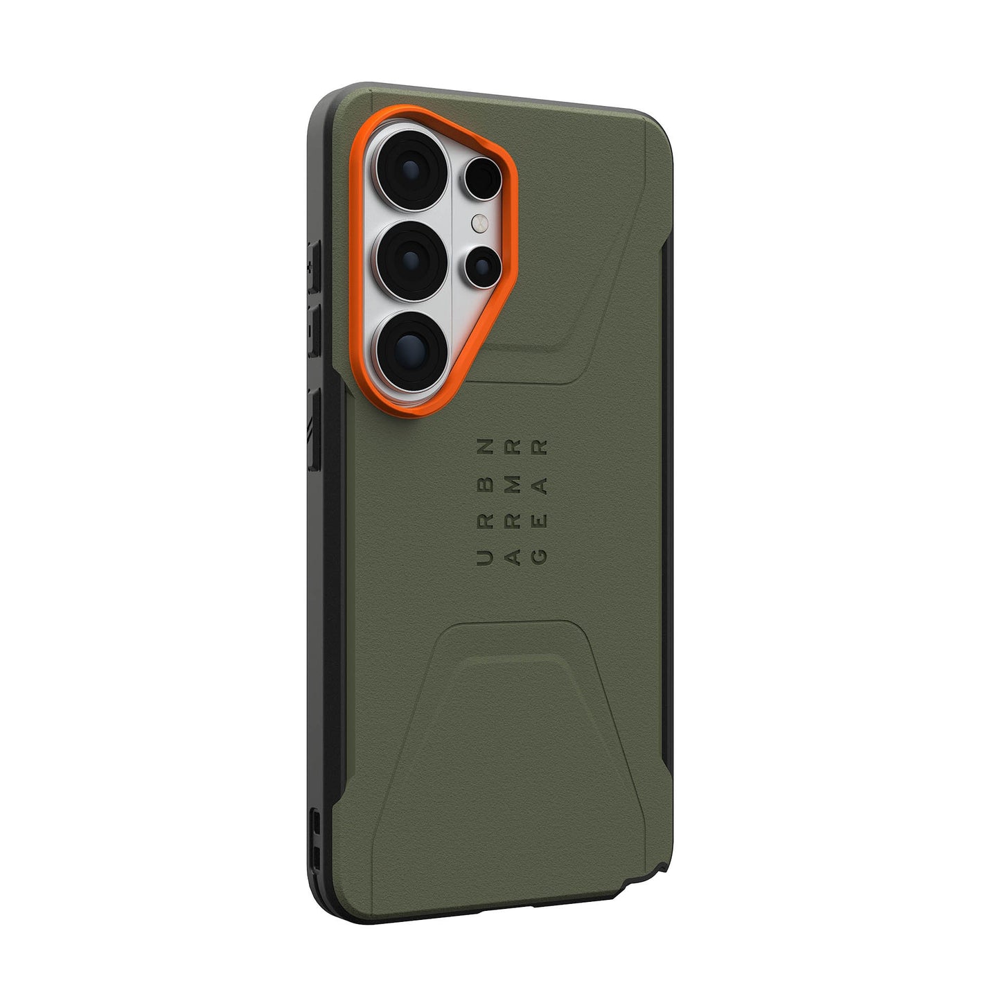 Samsung Galaxy S26 Ultra UAG Civilian w/Magnet Case - Olive Drab/Orange - 15-15132