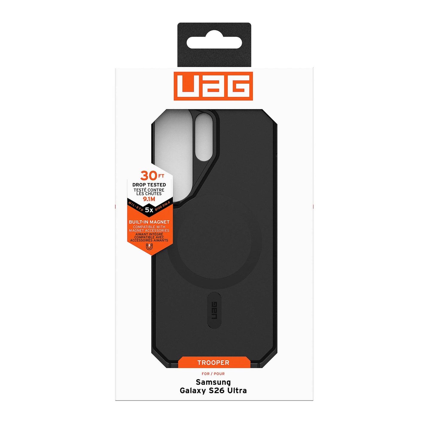 Samsung Galaxy S26 Ultra UAG Trooper w/Magnet Case - Black - 15-15136