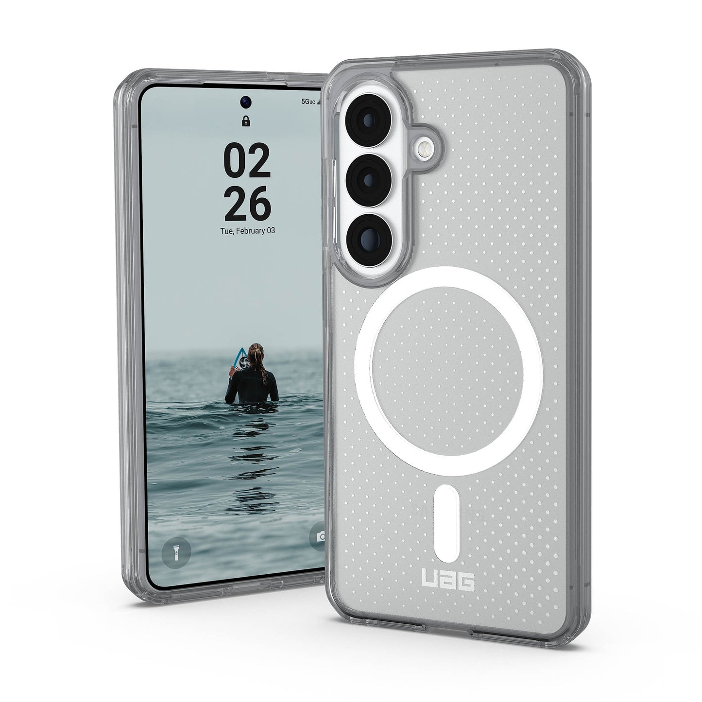 Samsung Galaxy S26 UAG Dot w/Magnet Case - True Clear Ice/Ash - 15-15139
