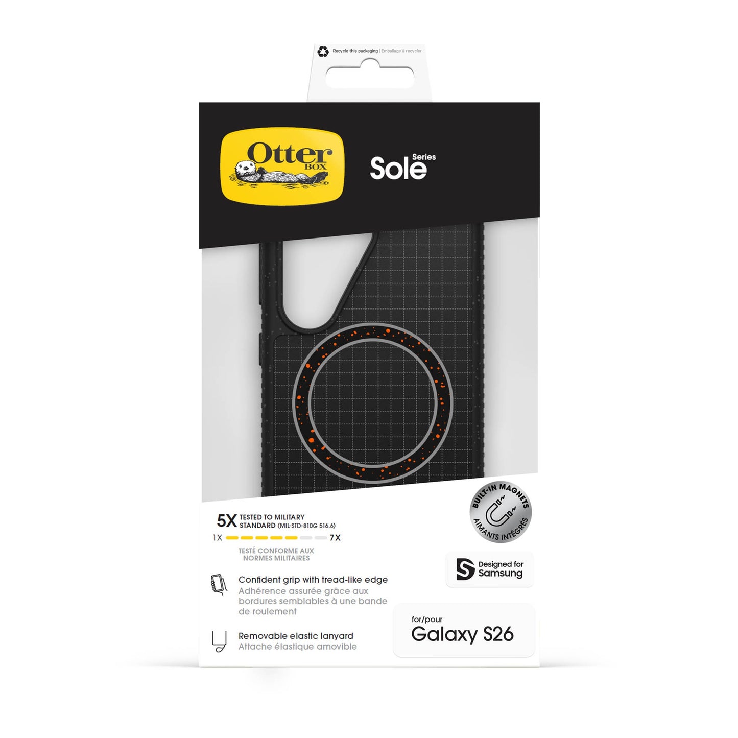 Samsung Galaxy S26 Otterbox Sole w/Magnets Case - Night Riad - Black - 15-15160