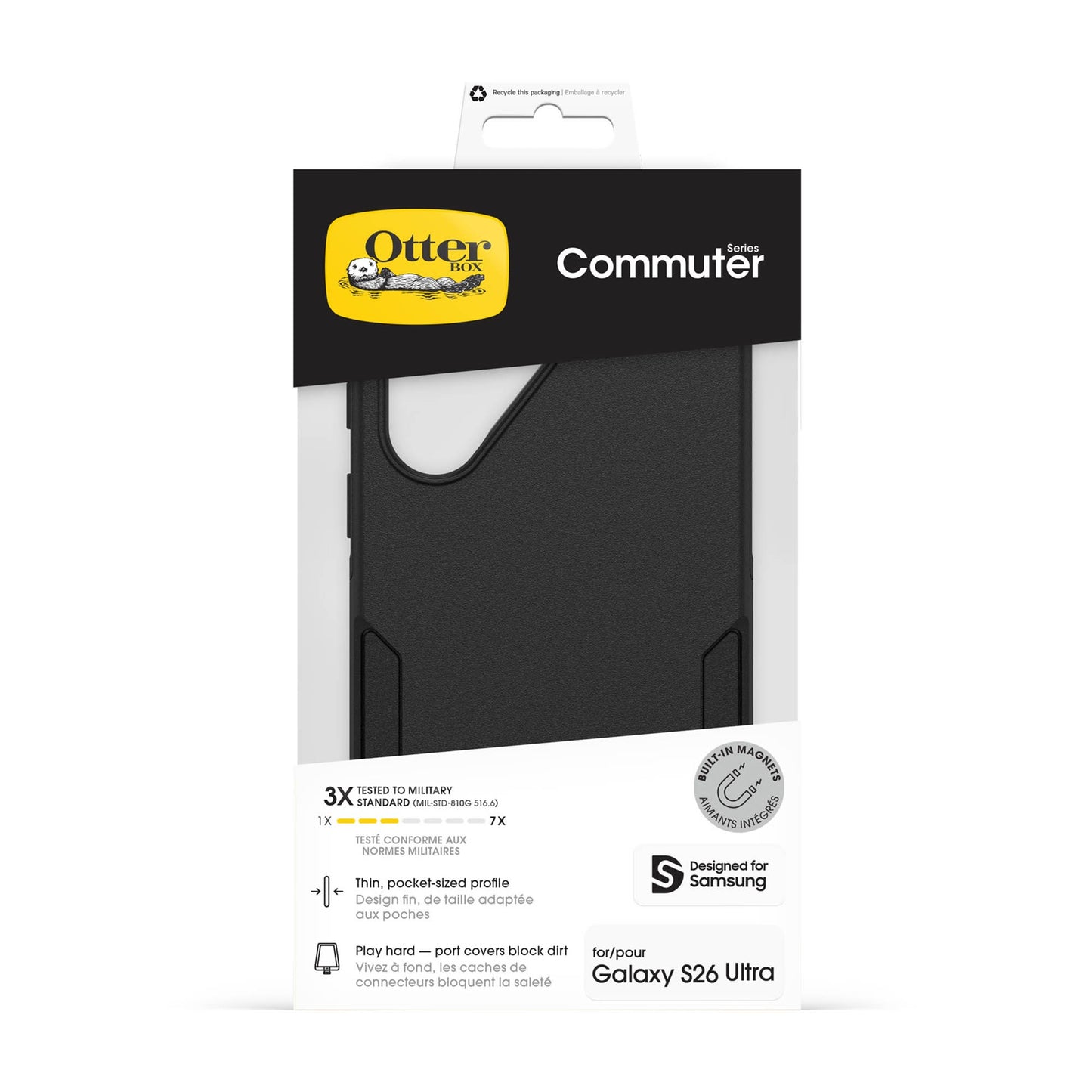 Samsung Galaxy S26 Ultra Otterbox Commuter w/Magnets Case - Black - 15-15167
