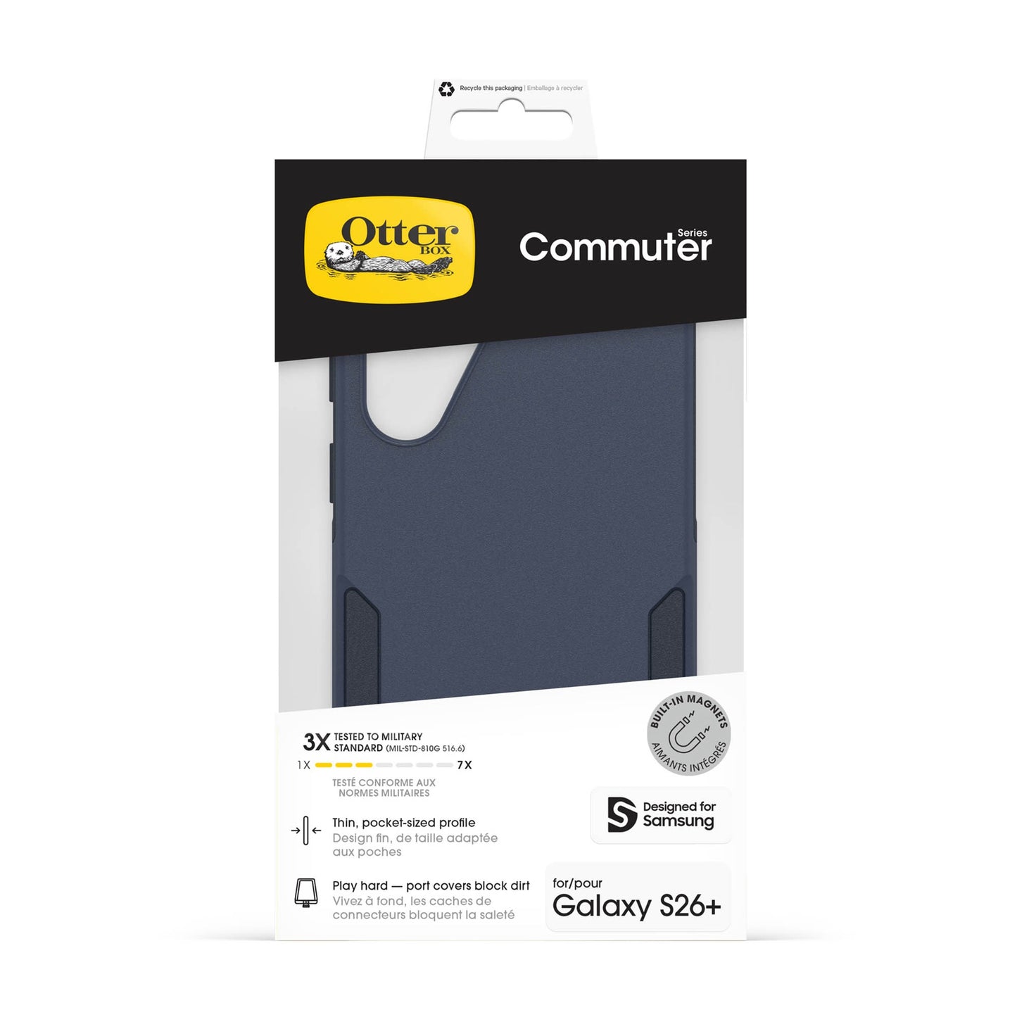 Samsung Galaxy S26+ Otterbox Commuter w/Magnets Case - Riverside - Blue - 15-15192