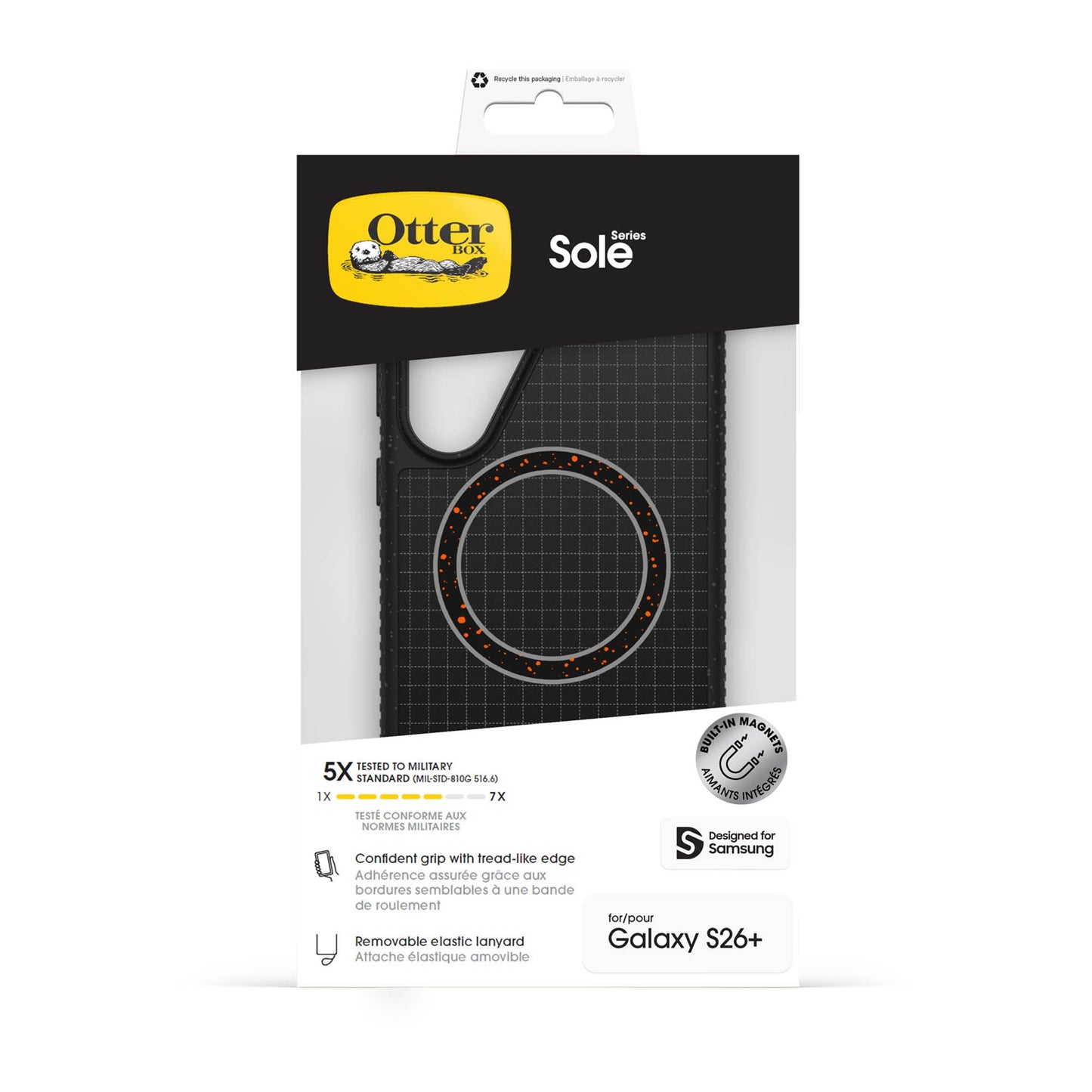 Samsung Galaxy S26+ Otterbox Sole w/Magnets Case - Night Riad - Black - 15-15204