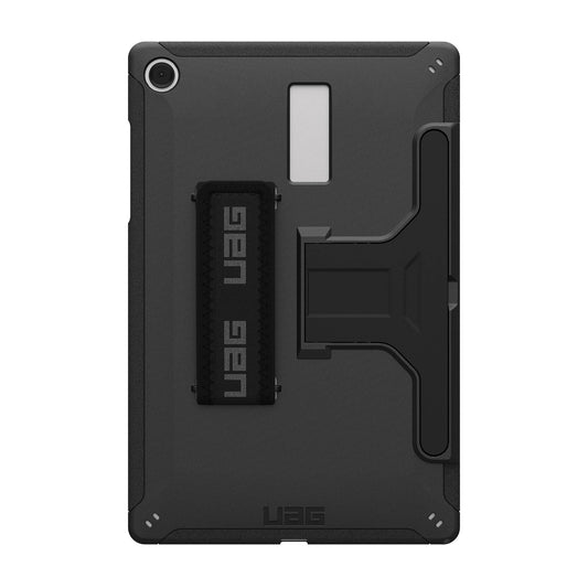 Samsung Galaxy Tab A11+/A9+ UAG Scout w/Kickstand and Handstrap Case - Black - 15-15230