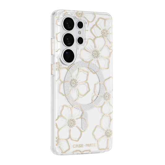 Samsung Galaxy S26 Ultra Case-Mate Floral Gems w/Magnet Case - Gold - 15-15233