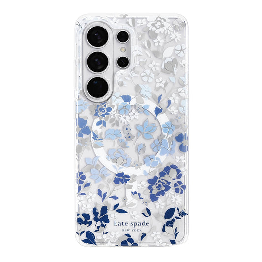 Samsung Galaxy S26 Ultra Kate Spade Protective w/Magnet Case - Flowerbed Blue - 15-15235