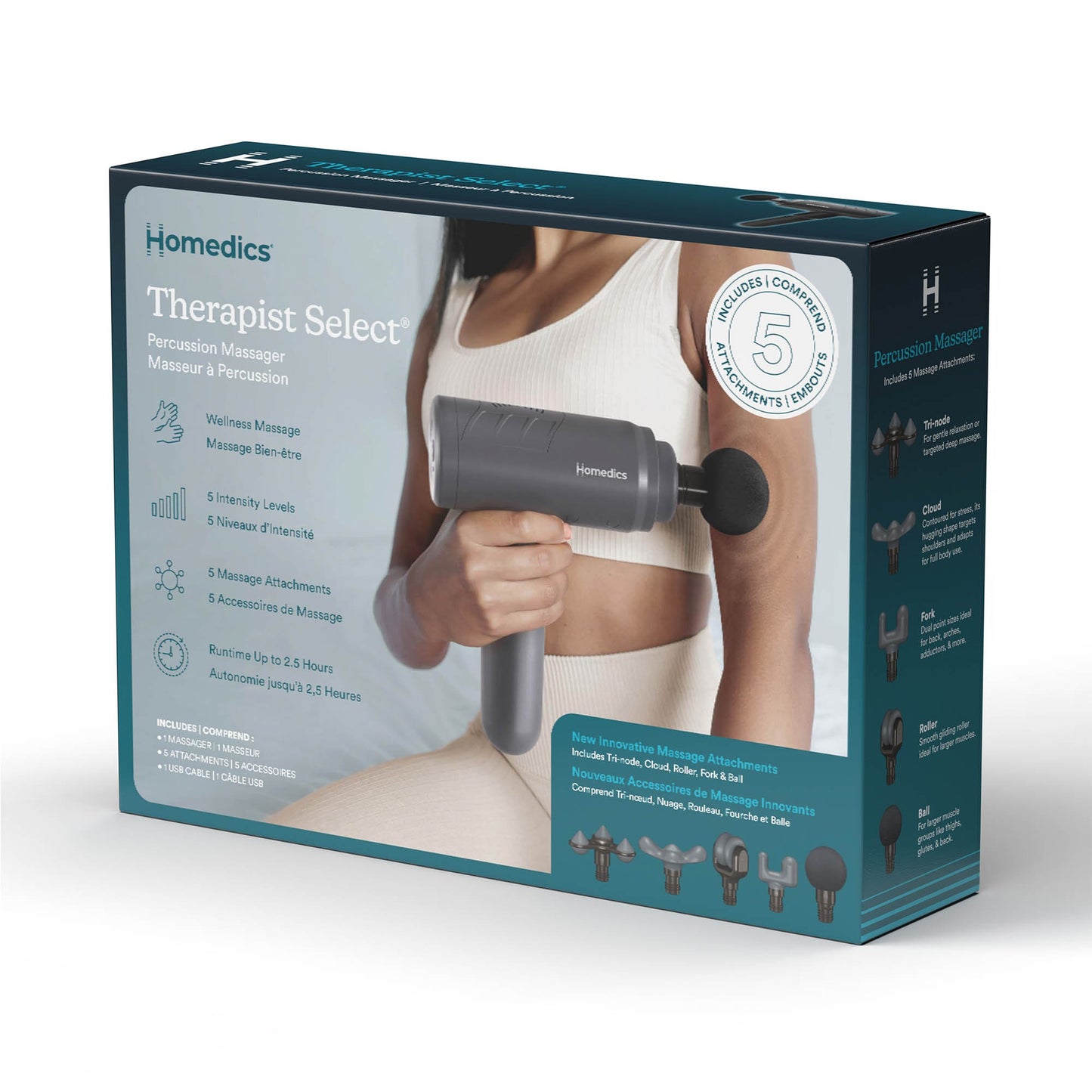 HoMedics Therapist Select Percussion Massage Gun - 15-15247