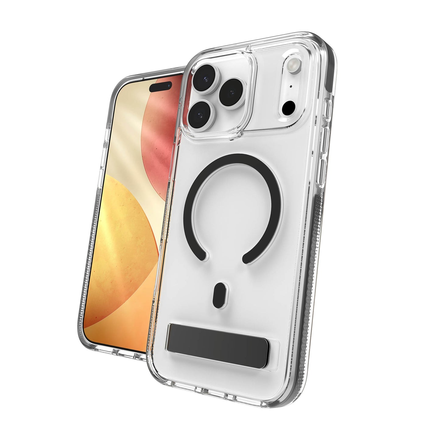 iPhone 17 Pro Max ZAGG Graphene Santa Cruz Snap Kickstand Case - Black - 15-15272