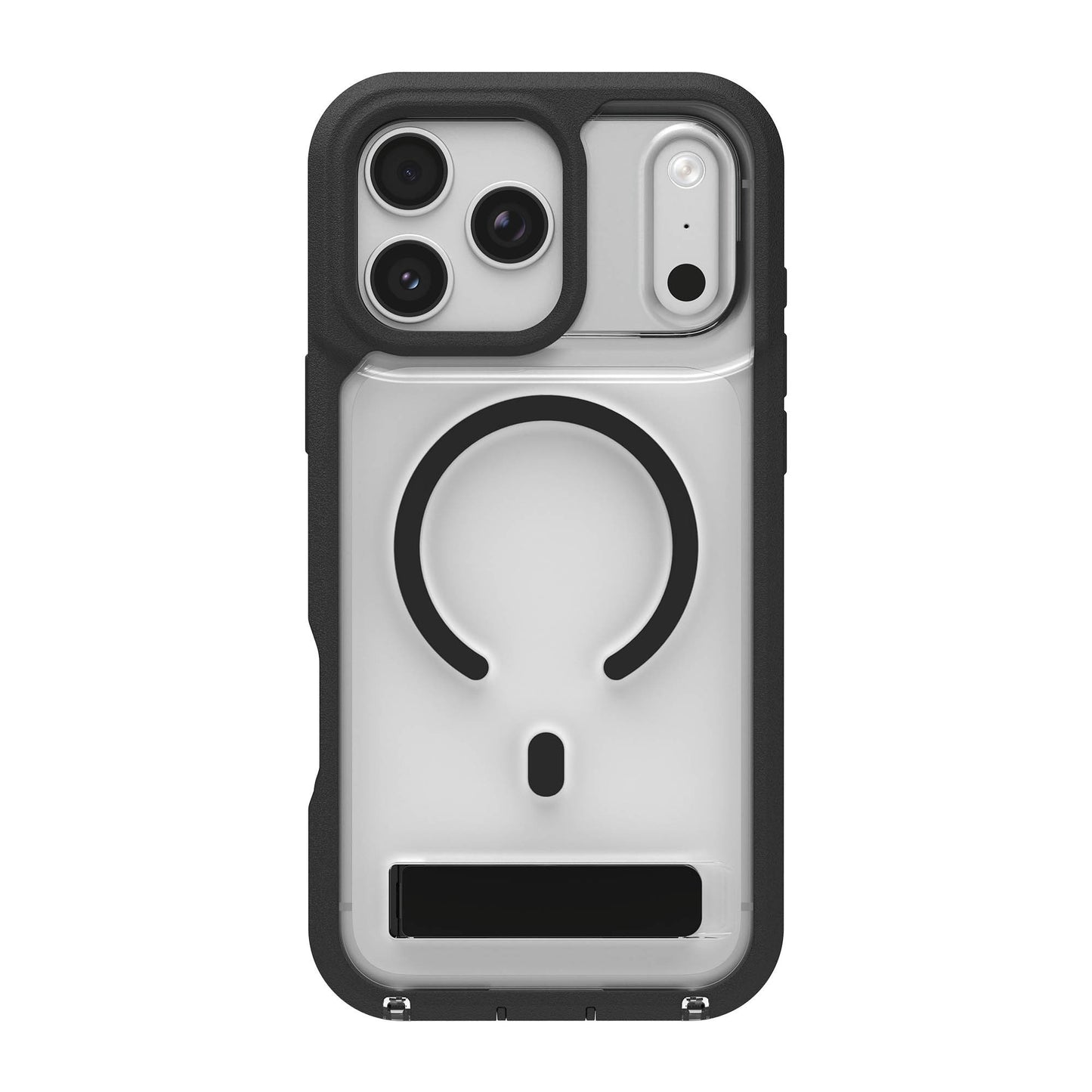 iPhone 17 Pro Max ZAGG Graphene Rainier Snap Kickstand Case -  Clear/Black - 15-15274