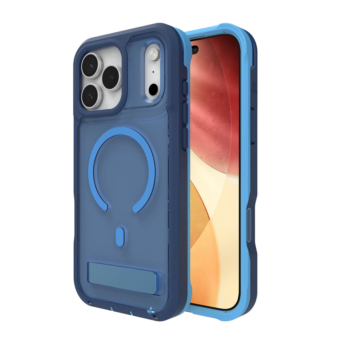 iPhone 18 Pro Max/17 Pro Max ZAGG Graphene Rainier Snap Kickstand Case - Cobalt Horizon - 15-15276