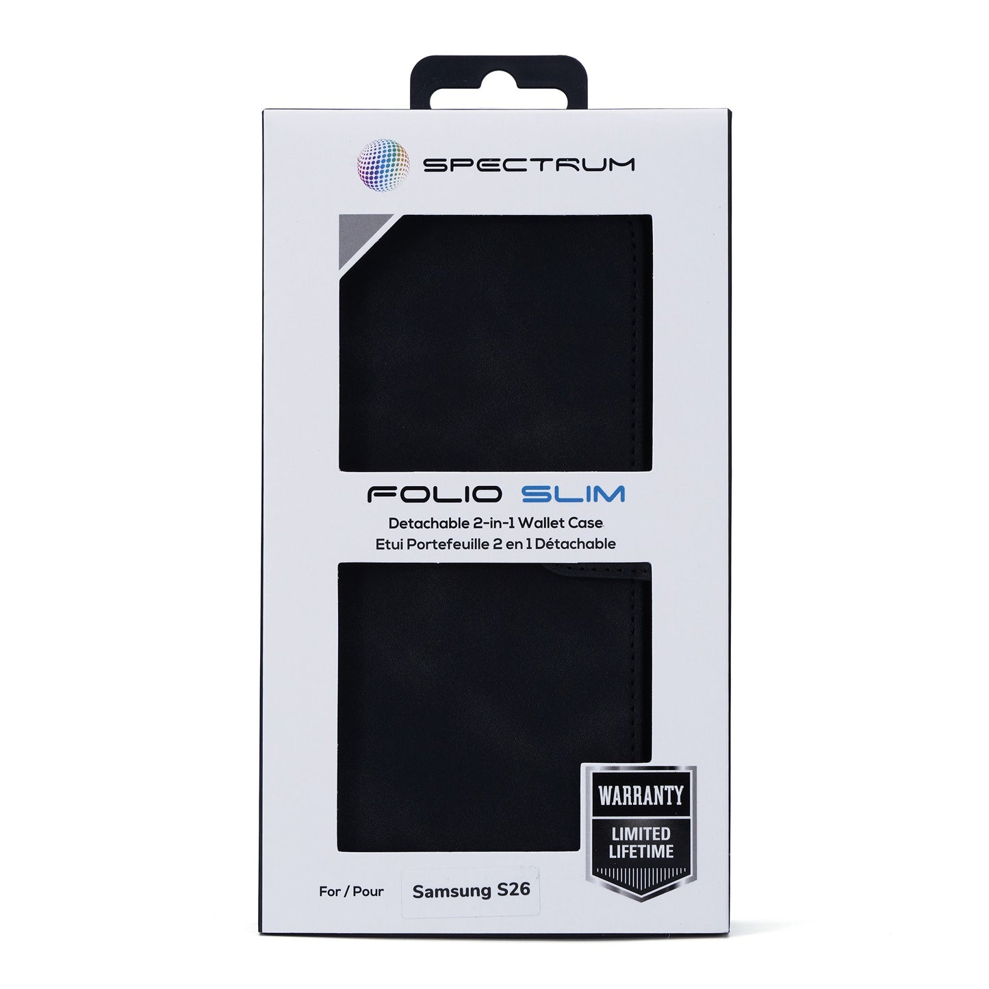 Samsung Galaxy S26 SPECTRUM Folio Slim Detachable 2-1 Wallet Case - Black - 15-15287