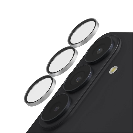 Samsung Galaxy S26 ZAGG InvisibleShield Glass Elite Camera Rings Lens Protector - Silver - 15-15306