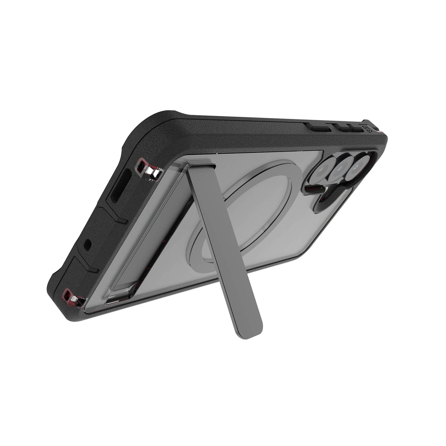 Samsung Galaxy S26 ZAGG Graphene Rainier Snap Kickstand Case - Smoke Black - 15-15314