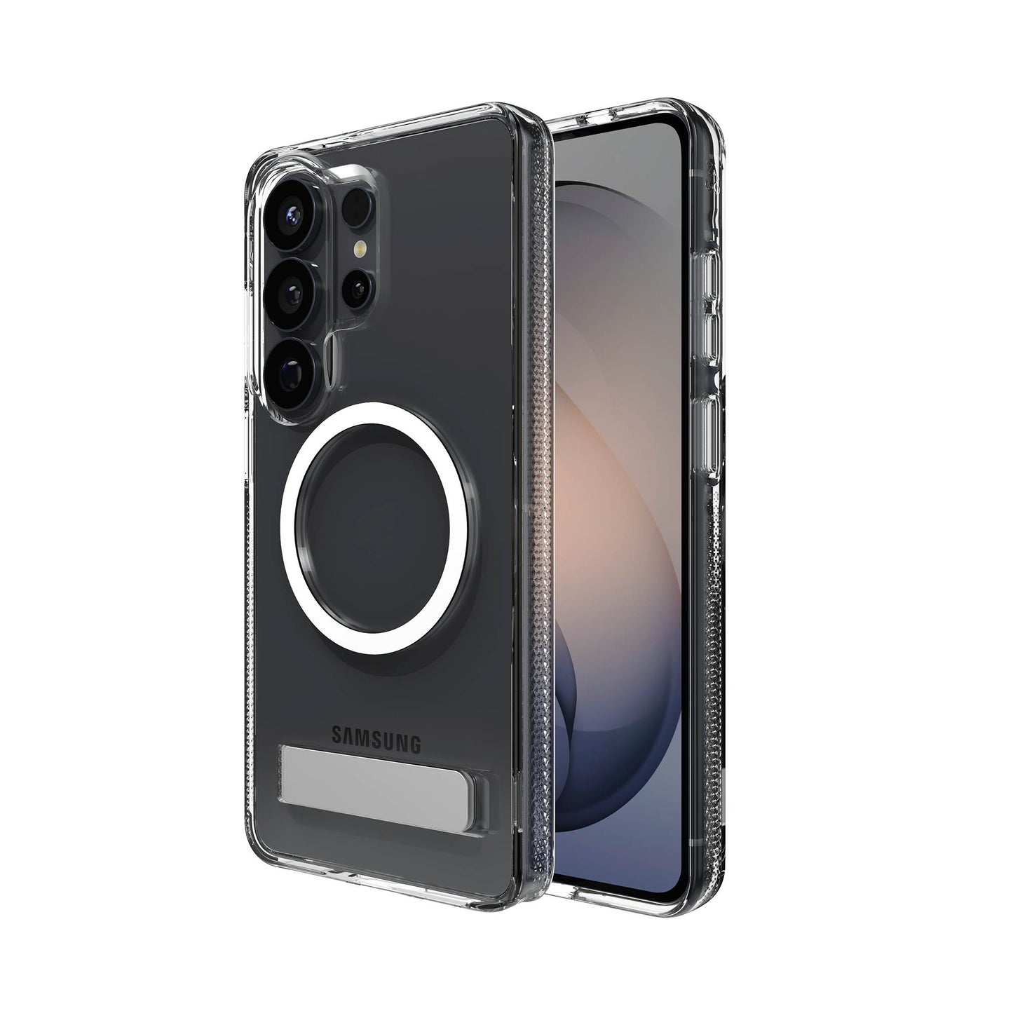 Samsung Galaxy S26 Ultra ZAGG Graphene Crystal Palace Snap Kickstand Case - Clear - 15-15324