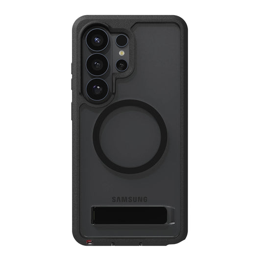 Samsung Galaxy S26 Ultra ZAGG Graphene Rainier Snap Kickstand Case - Smoke Black - 15-15329