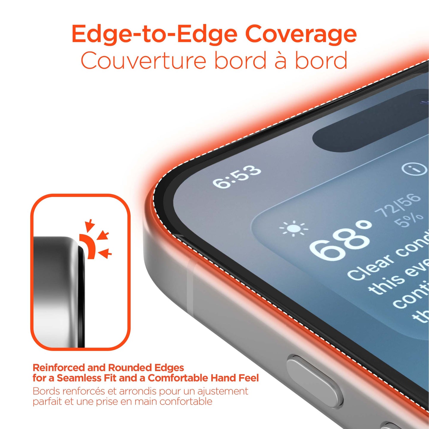 Samsung Galaxy S26 HyperGear Edge-to-Edge Glass Screen Protector w/Dust-Free Install Tray - 15-15338
