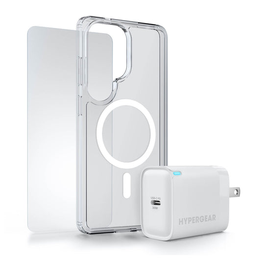 Samsung Galaxy S26 Ultra HyperGear Bundle - 30W Hub, Glass, Case w/ Magsafe - 15-15349