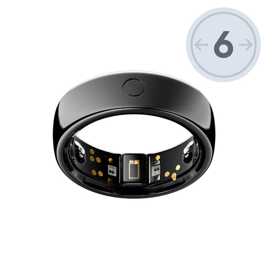 Circular Ring 2 Size 6 - Black - 15-15367