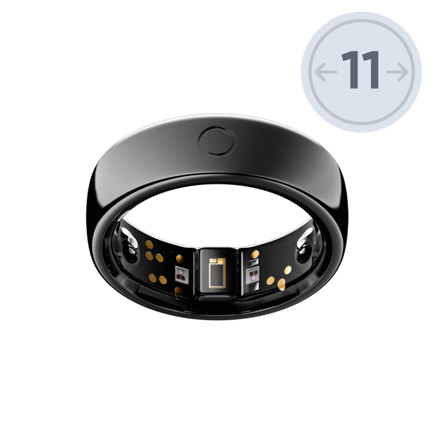 Circular Ring 2 Size 11 - Black - 15-15372