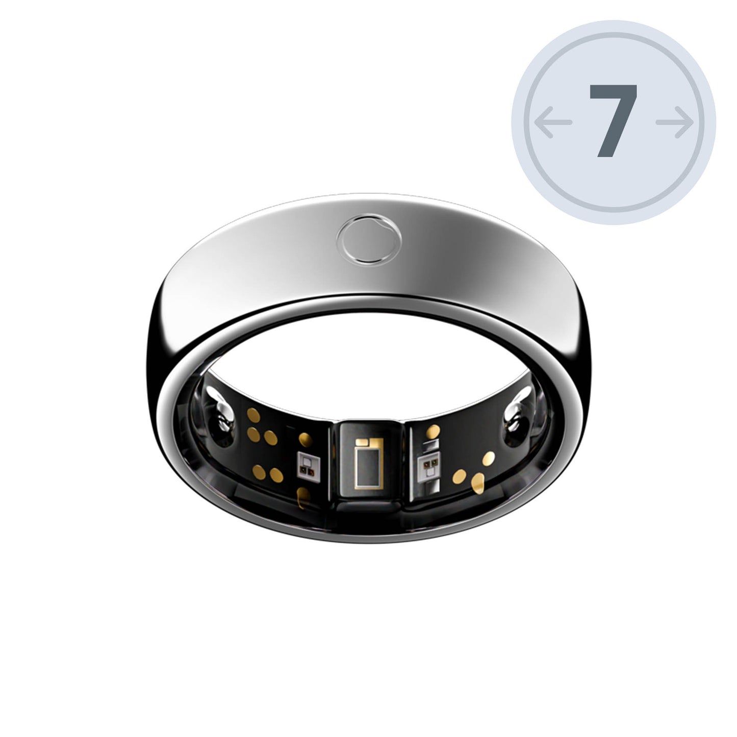 Circular Ring 2 Size 7 - Silver - 15-15377