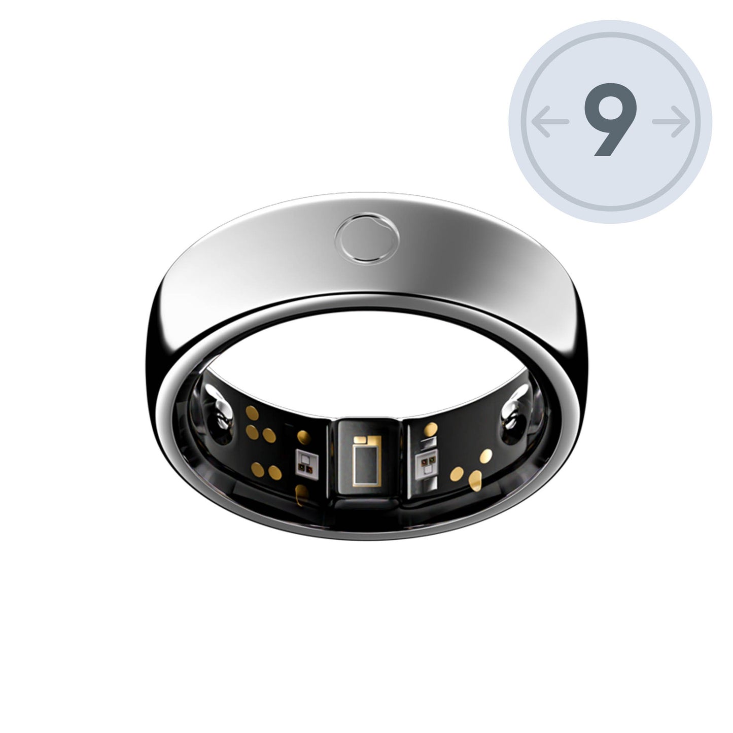 Circular Ring 2 Size 9 - Silver - 15-15379