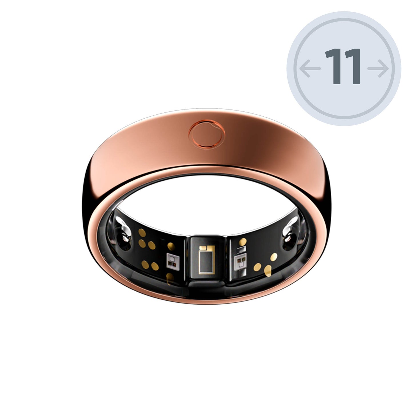 Circular Ring 2 Size 11 - Rose Gold - 15-15390