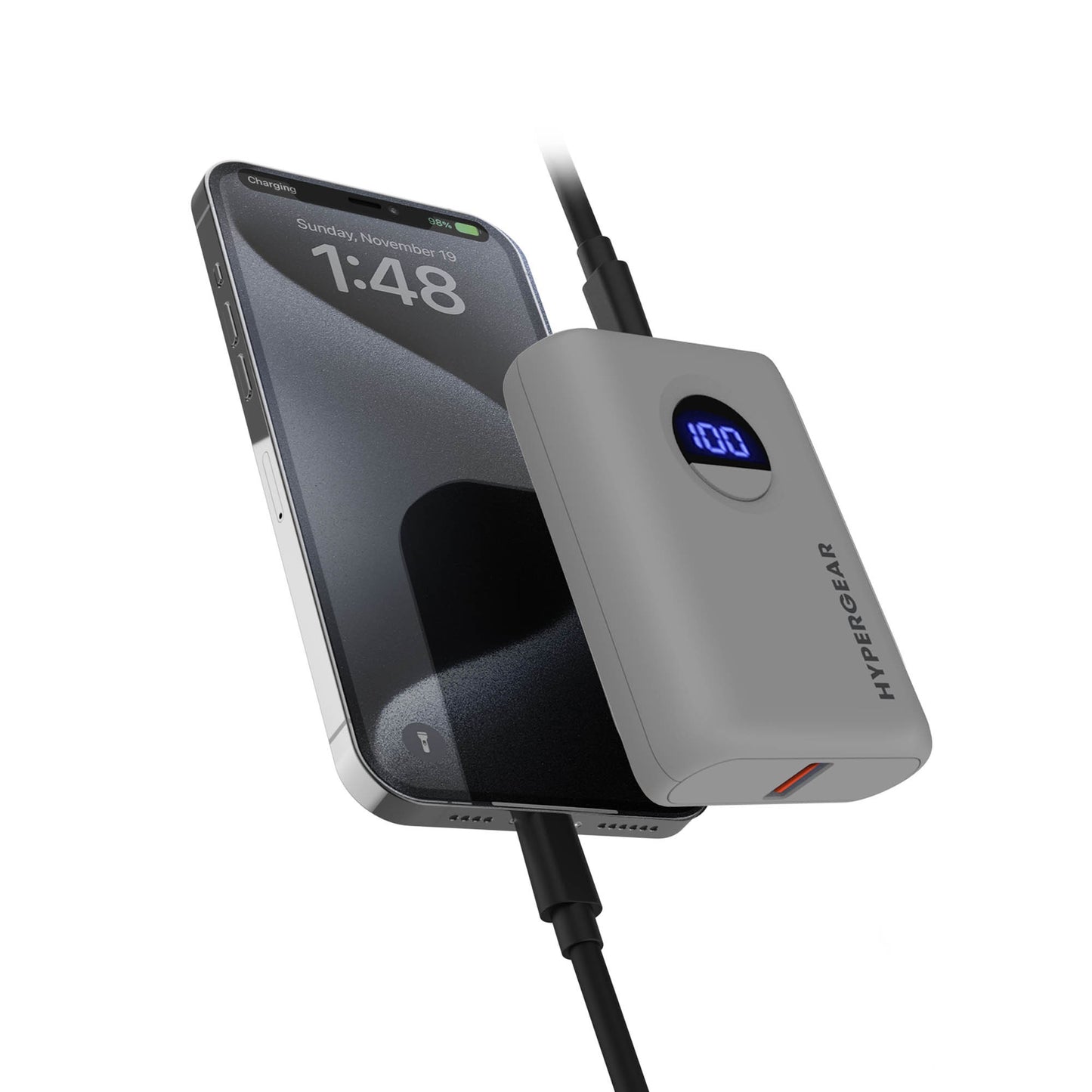 HyperGear 10000mAh Power Pack Pro Portable Power Bank with Digital Display - 15-15456