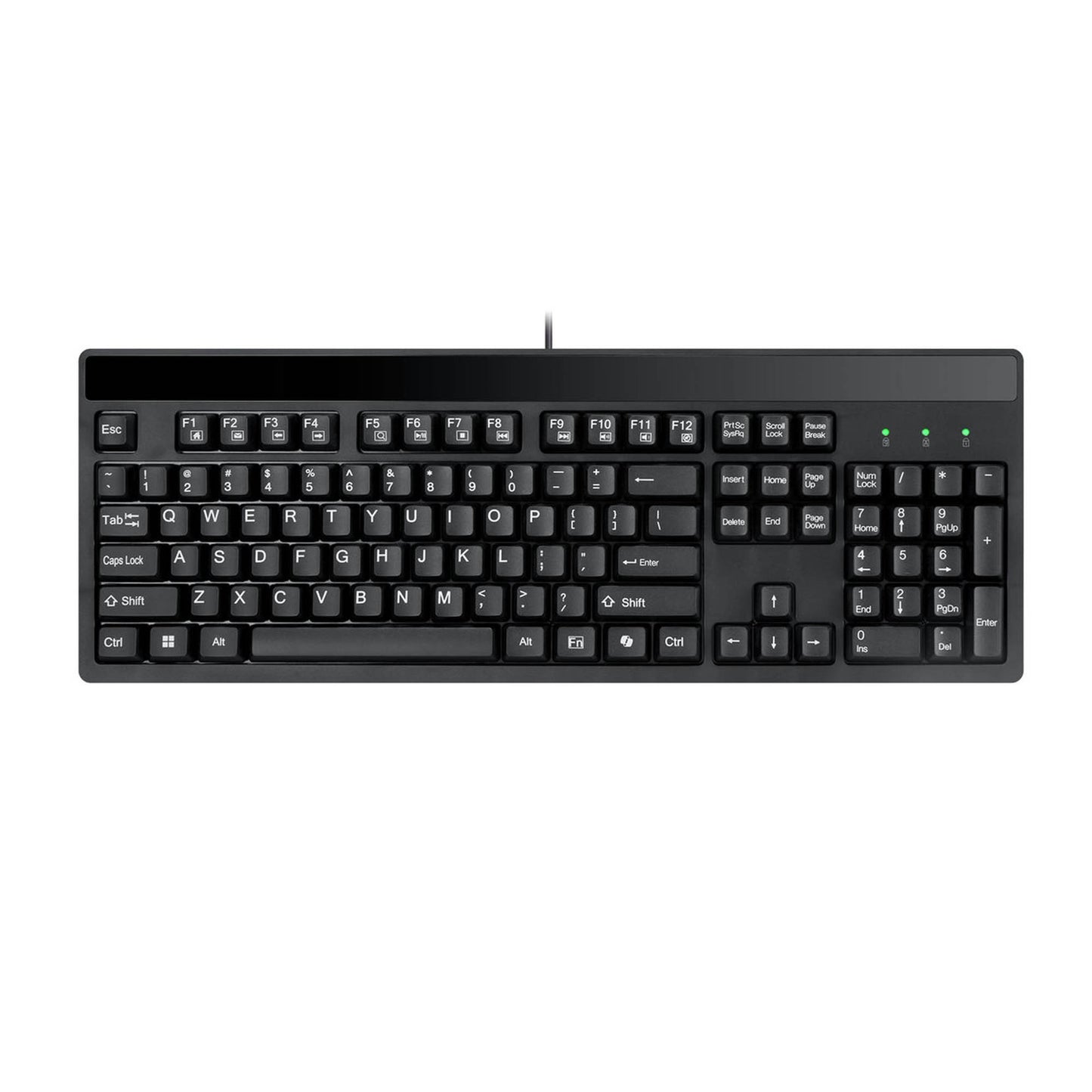Adesso Full Sized Wired Mechanical Keyboard With CoPilot Al Hotkey - 15-15544