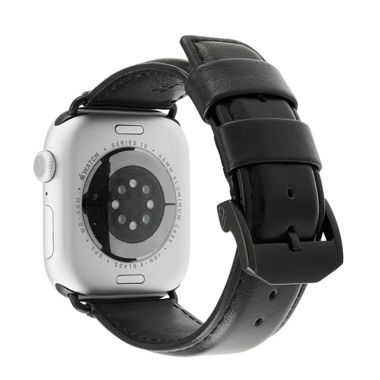 Apple Watch 42-49mm Case-Mate Signature Leather Band - Black - 15-15562