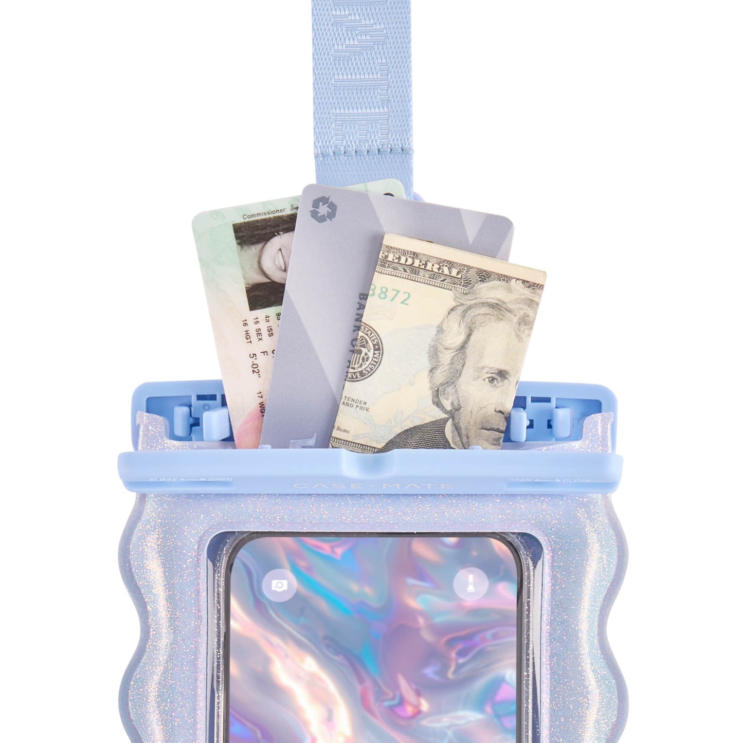 Universal Case-Mate Waterproof Floating Wavy Pouch - Mist Twinkle - 15-15565