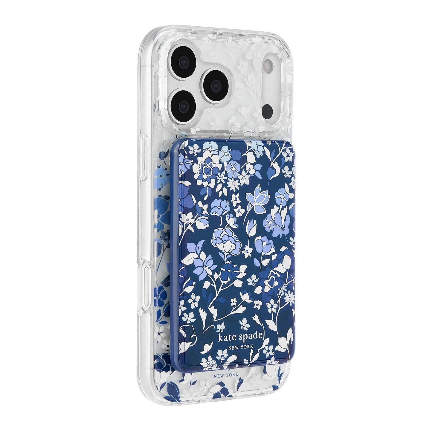 Kate Spade 5,000 mAh Wireless MagSafe Battery Pack - Flowerbed Blue - 15-15566