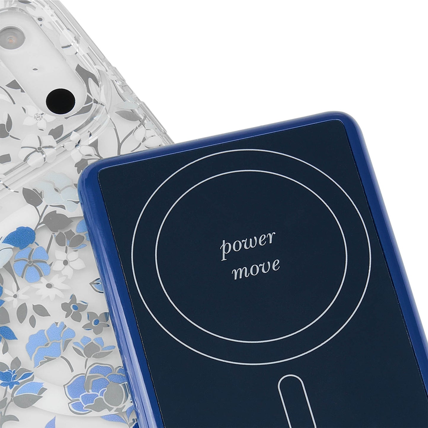 Kate Spade 5,000 mAh Wireless MagSafe Battery Pack - Flowerbed Blue - 15-15566