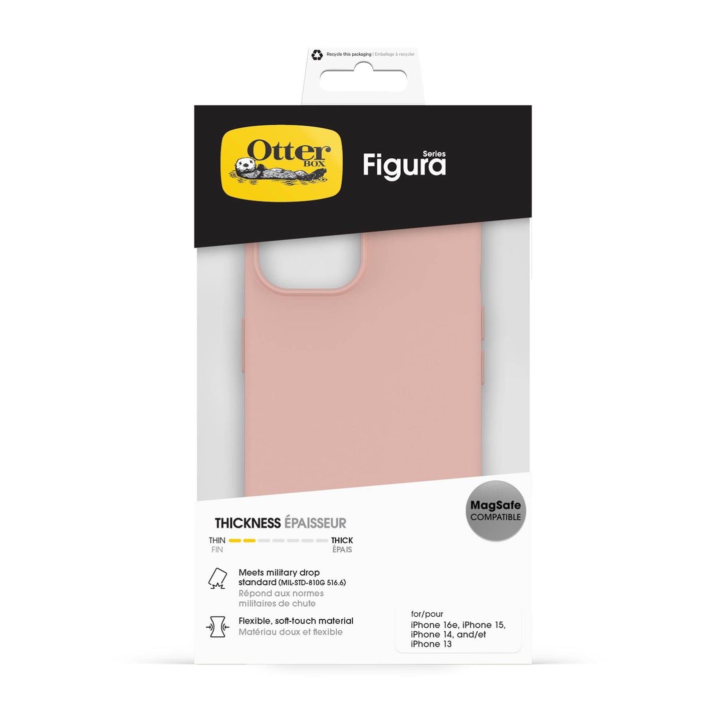 iPhone 17e/16e/15/14/13 Otterbox Figura MagSafe Case - Rose Smoke - 15-15599