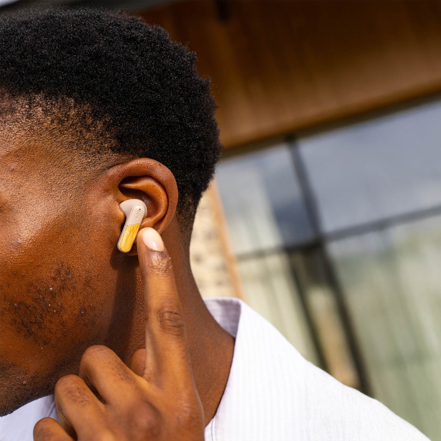 House of Marley Trenchtown ANC Wireless Earbuds - Cream - 15-15613