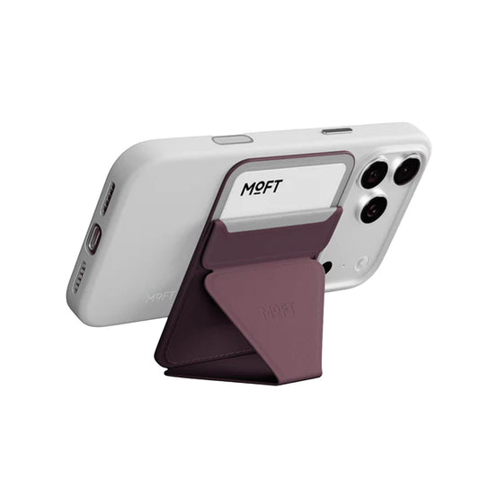 MOFT Trackable Magnetic MagSafe Wallet Stand - Black Berry - 15-15738