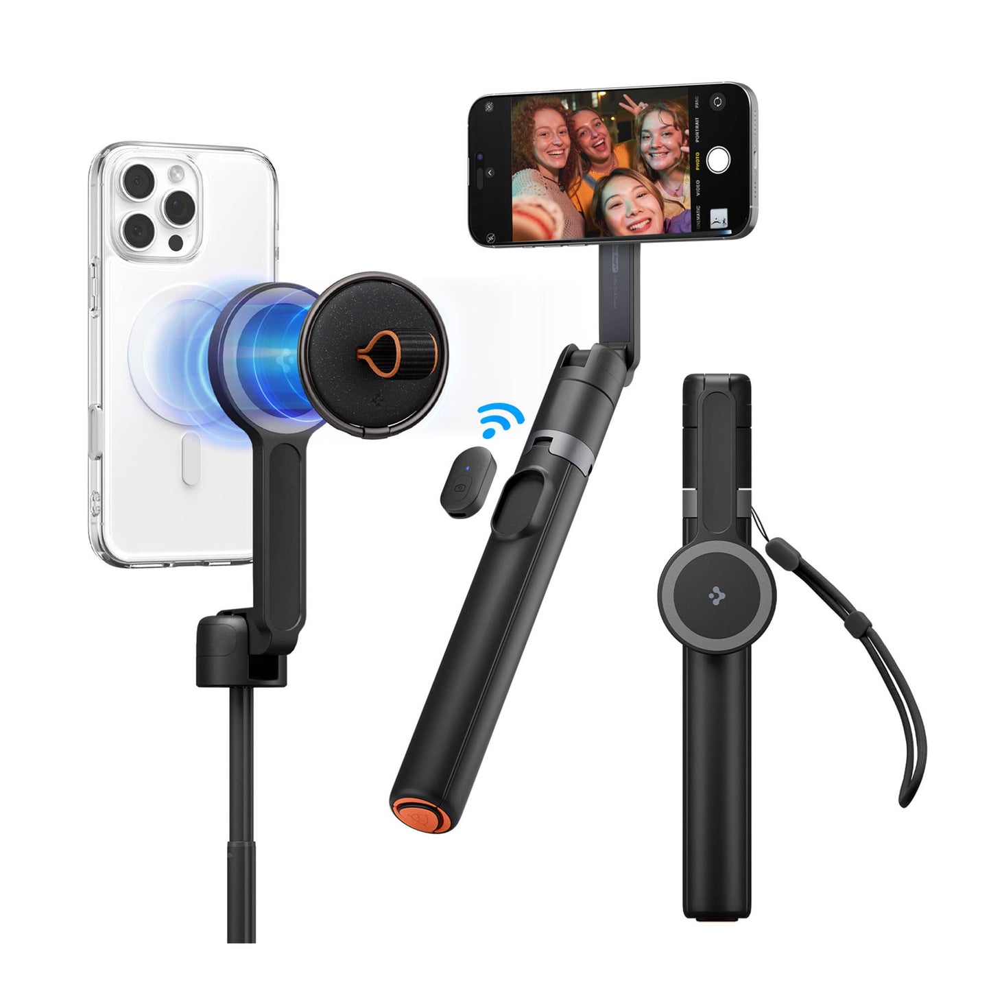 Spigen Tripod MagFit Selfie Stick - Black - 15-15756