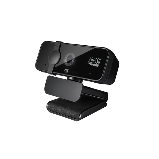 Adesso 4K Ultra HD Fixed Focus Webcam w/Microphone & Privacy Shutter - 15-15804