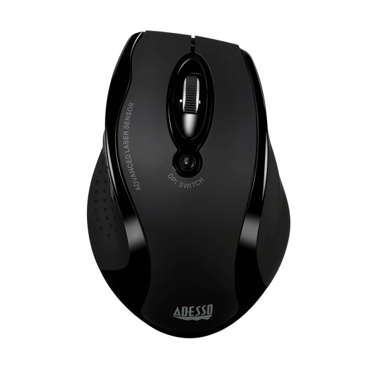 Adesso Wireless Ergonomic Laser Mouse - 15-15807
