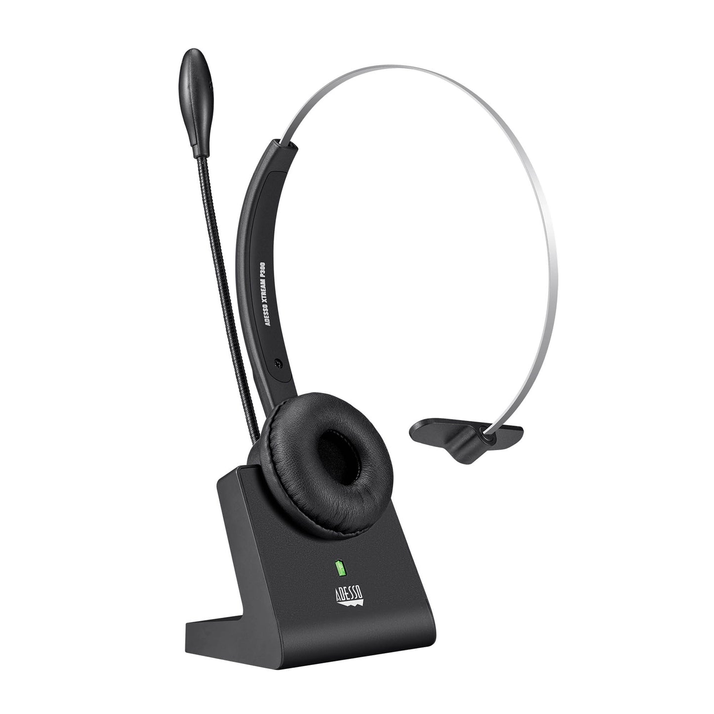 Adesso Bluetooth Headset with Microphone and Charging Dock - 15-15809